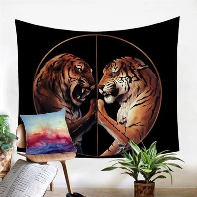 Home decor background tapestry tarpaulin material plush wall tapestry 